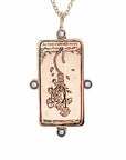 The Hanged One Tarot Card Necklace - Magpie Jewellery