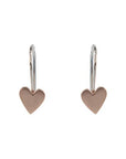 Heart Drop Earrings - Magpie Jewellery