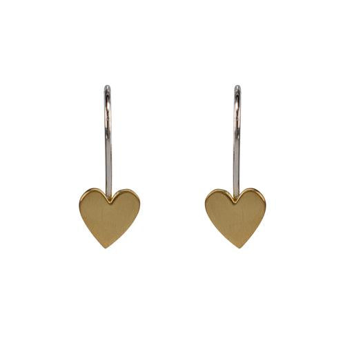 Heart Drop Earrings - Magpie Jewellery