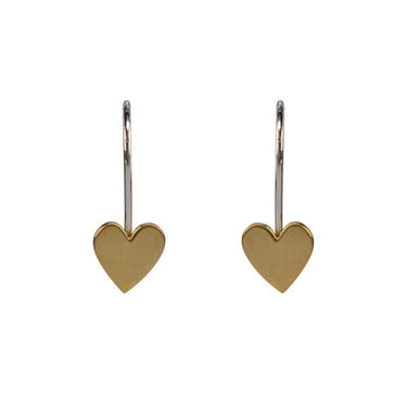 Heart Drop Earrings - Magpie Jewellery