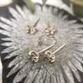 Herkimer Diamond Studs | Magpie Jewellery | Gold-Fill