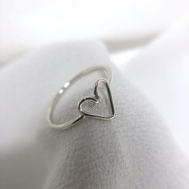 Small Heart Ring | Magpie Jewellery | Silver