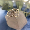 Small Heart Ring | Magpie Jewellery | Gold-Fill