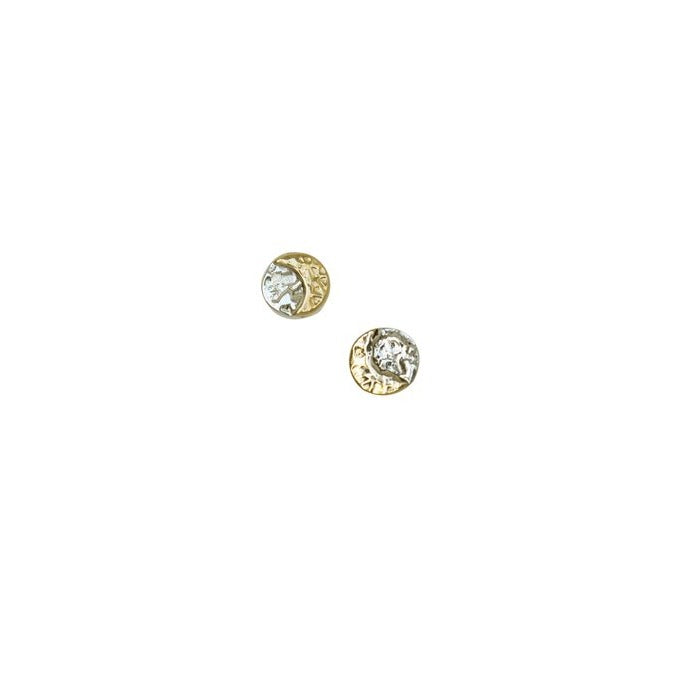 Mini Mooncoin Stud Earrings - Magpie Jewellery