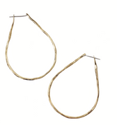 Teardrop Hoop - Magpie Jewellery