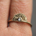 Little Sunrise Diamond Ring - Magpie Jewellery