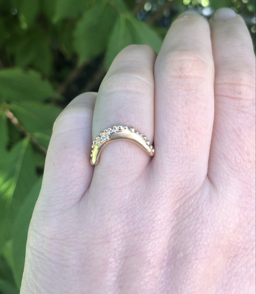 Reef Moon Diamond Ring - Magpie Jewellery