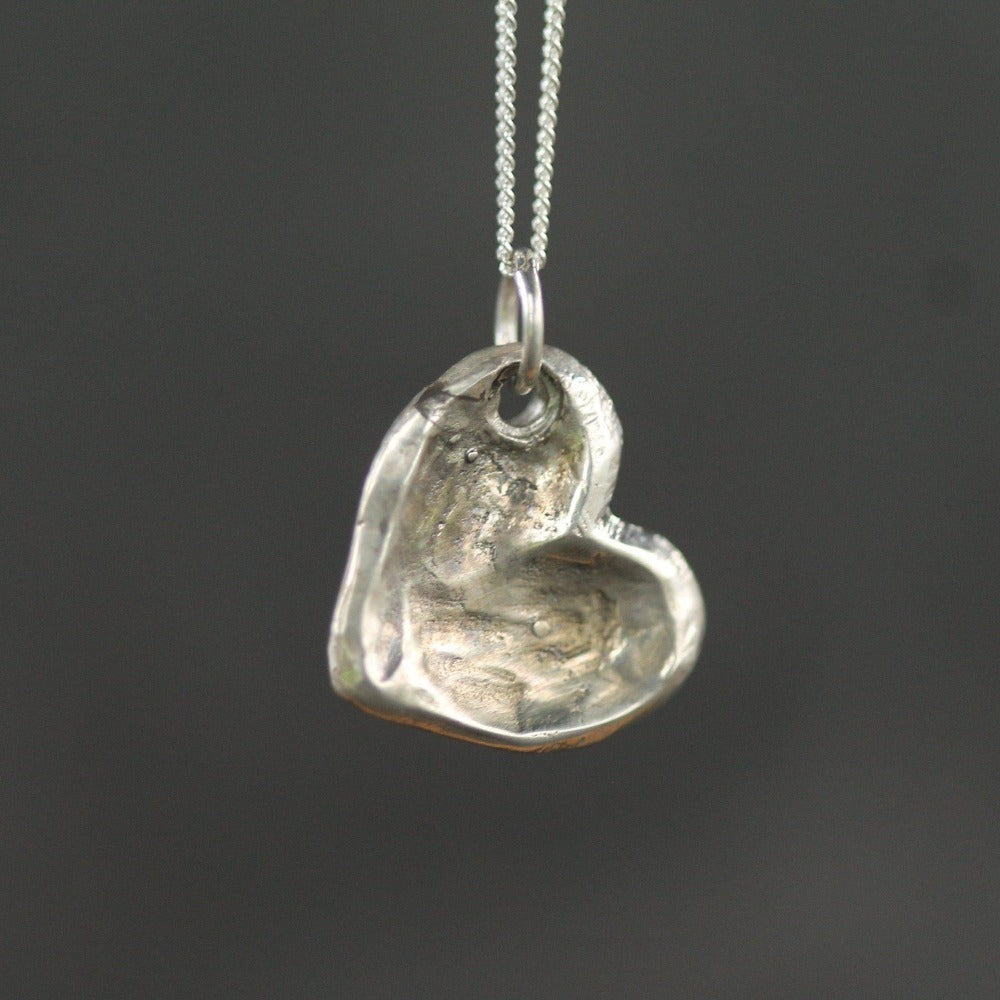 Heart Pebble Pendant - Magpie Jewellery