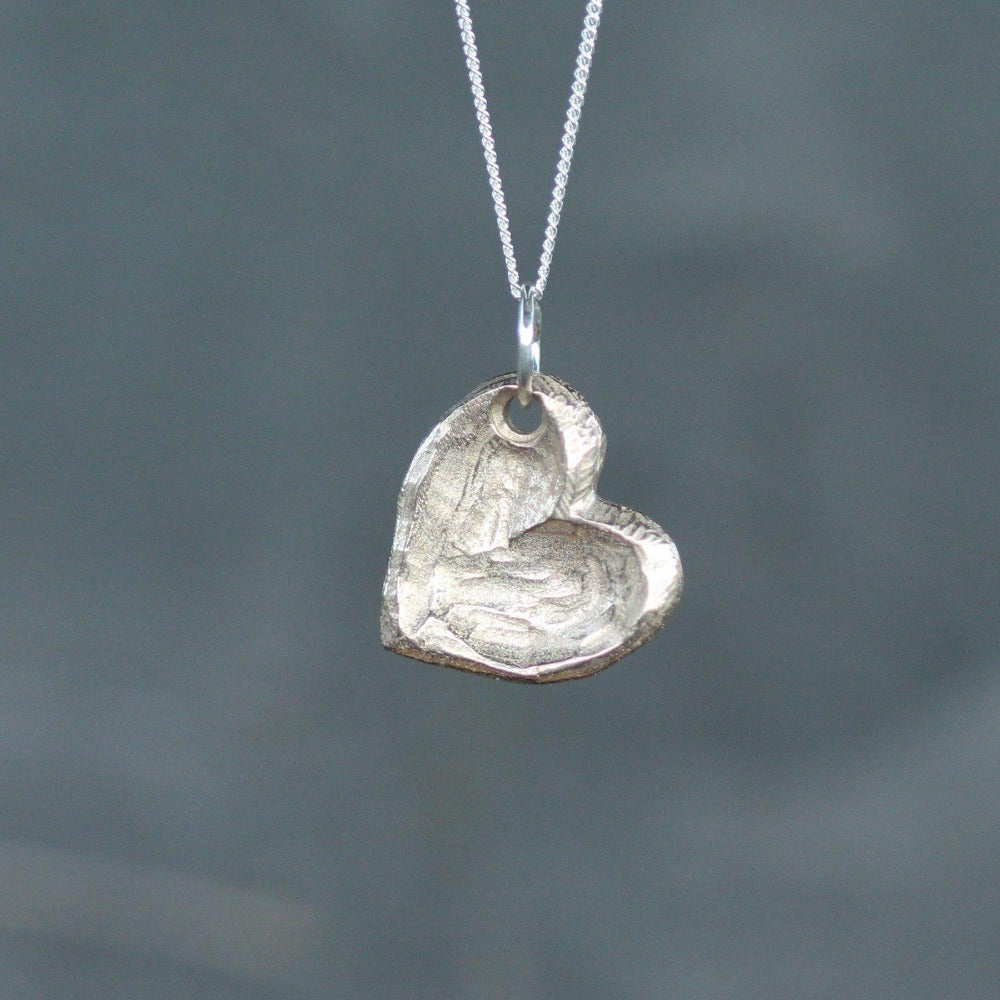 Heart Pebble Pendant - Magpie Jewellery