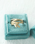 Triple Leaf Infinity Diamond Wrap Band - Magpie Jewellery