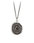 Knowledge 14k Gold On Silver Talisman - Magpie Jewellery