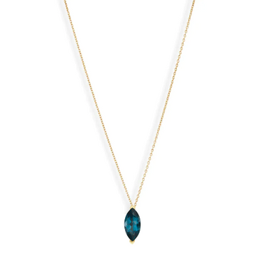 Marquise Gem Pendant Necklace - Magpie Jewellery