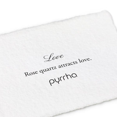 Love Signature Attraction Charm - Rose Quartz - Magpie Jewellery