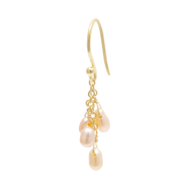 Luna Cascading Pink Pearl Earrings - Magpie Jewellery