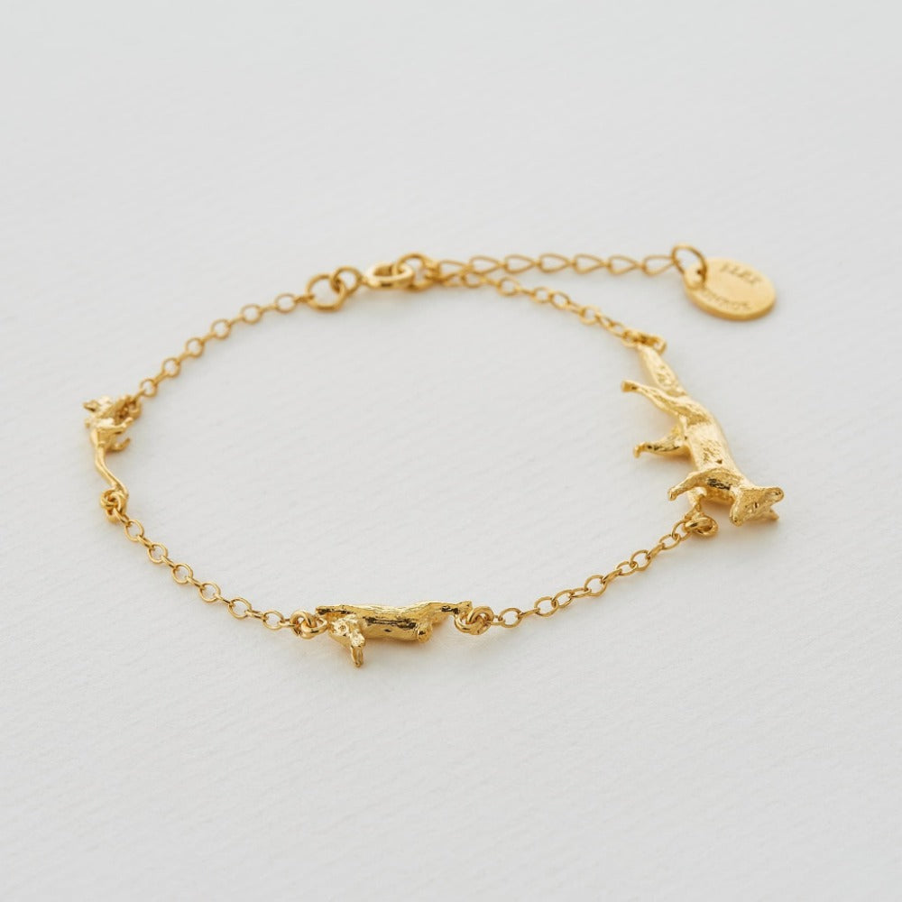 Fox, Rabbit & Mouse Chase Bracelet - Magpie Jewellery