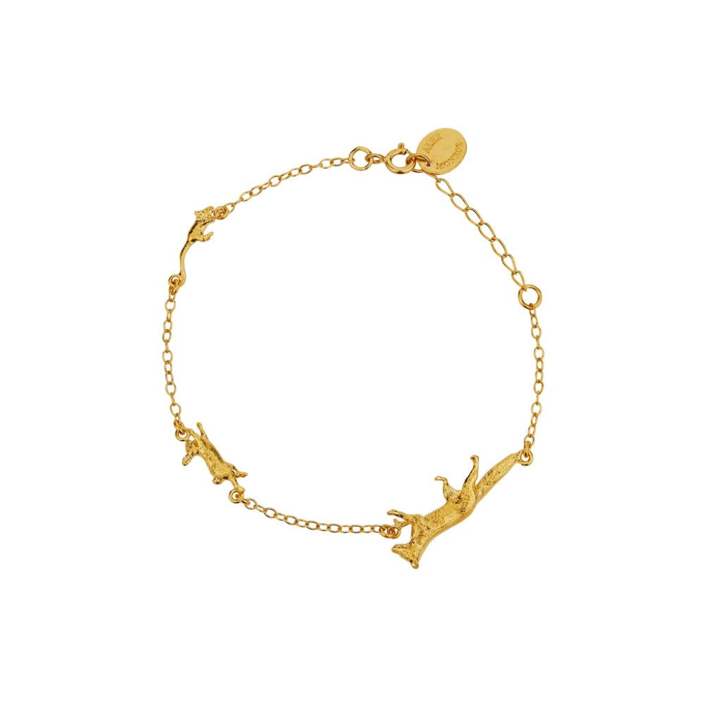 Fox, Rabbit & Mouse Chase Bracelet - Magpie Jewellery