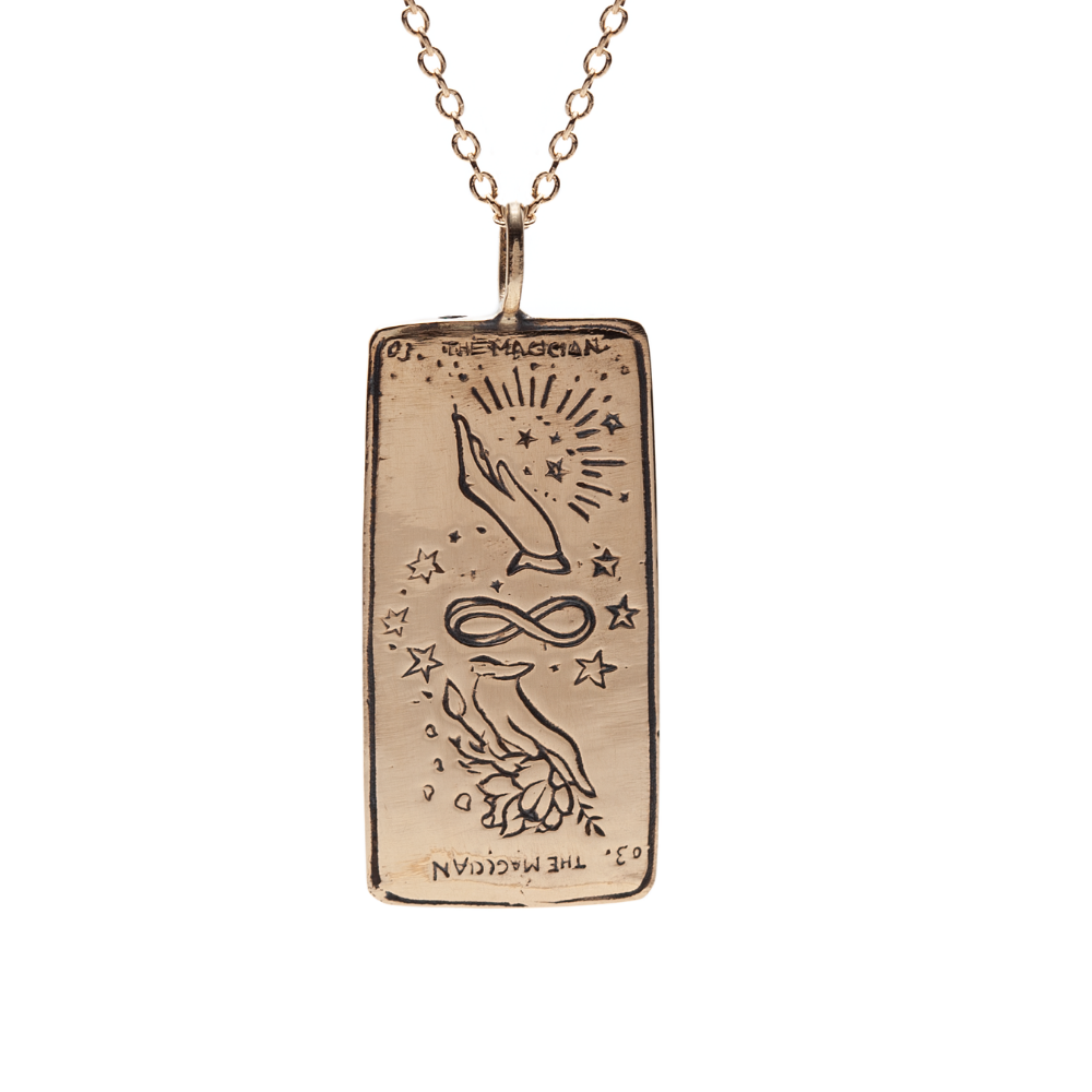 The Magician Tarot Card Necklace - Magpie Jewellery