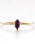 Marquise Amethyst Ring - Magpie Jewellery