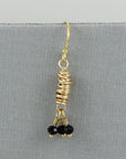 Gold Micro-Twist and Gemstone Earring - Magpie Jewellery