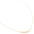 Horizontal Crescent Flow Necklace - Magpie Jewellery
