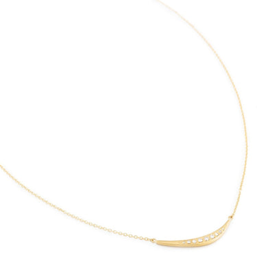 Horizontal Crescent Flow Necklace - Magpie Jewellery
