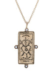 Three of Swords Tarot Card Necklace - Magpie Jewellery