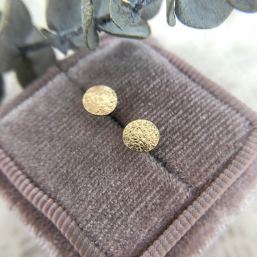 14k Sun Studs - Magpie Jewellery