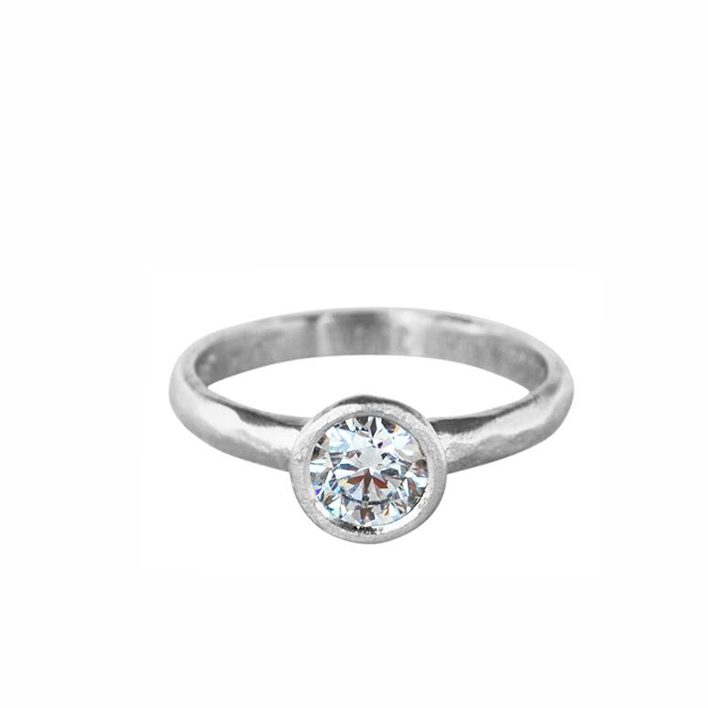 Organic Solitaire Ring