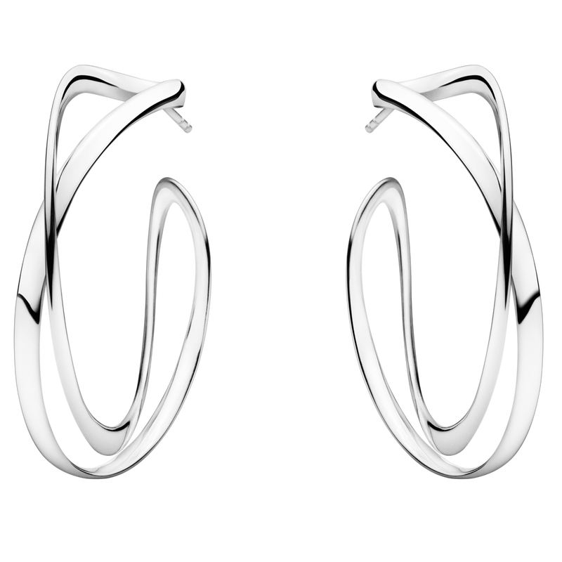 Infinity Earhoops - Magpie Jewellery