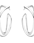 Infinity Earhoops - Magpie Jewellery