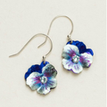 Pansy Drop Earrings - Magpie Jewellery