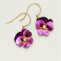 Pansy Drop Earrings - Magpie Jewellery