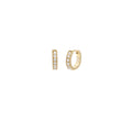Pave Huggie Earrings | CZ - Magpie Jewellery