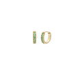 8mm Emerald Pave Hoop