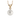 Gold Necklace with White Chinese Akoya Pearl and Diamond - Magpie Jewellery