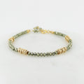 Gold Twist Stacking Bracelet | Magpie Jewellery | Yellow Gold | Pyrite