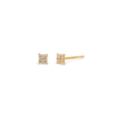 Quaditta Studs - CZ - Magpie Jewellery