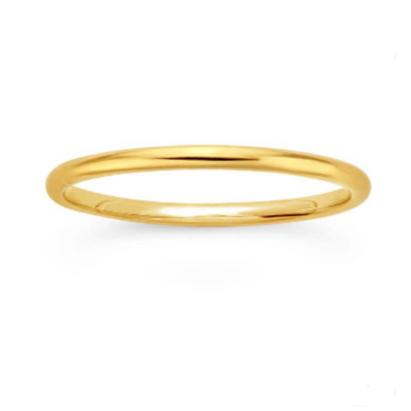 14K Yellow Gold-Filled 1.5mm Round Stackable Ring - Magpie Jewellery