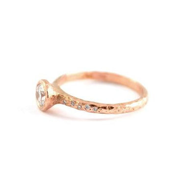 Rose Gold Shimmering Dream Diamond Solitaire