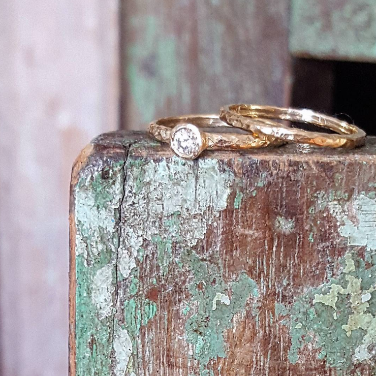 Extra Fine Seashore Band in Rose Gold - Magpie Jewellery