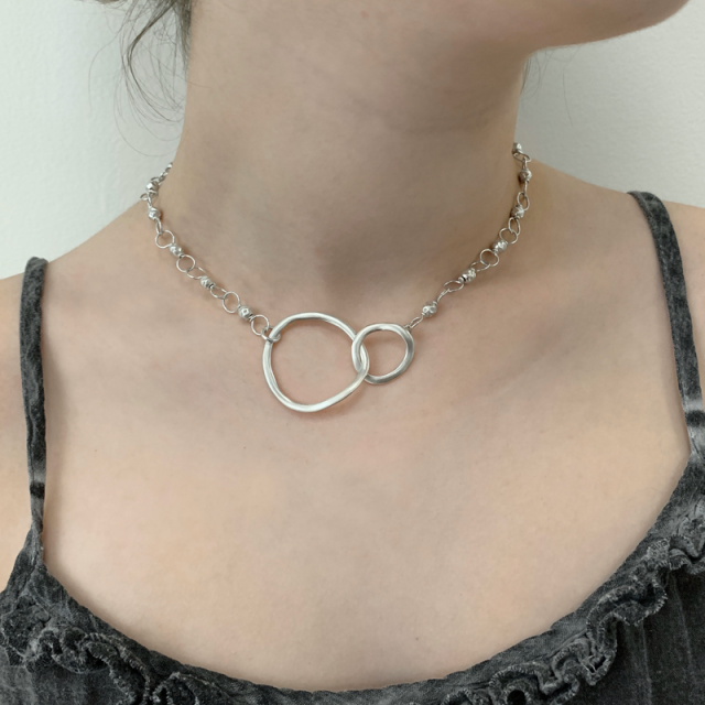 Linked Double Circlet Necklace | Magpie Jewellery