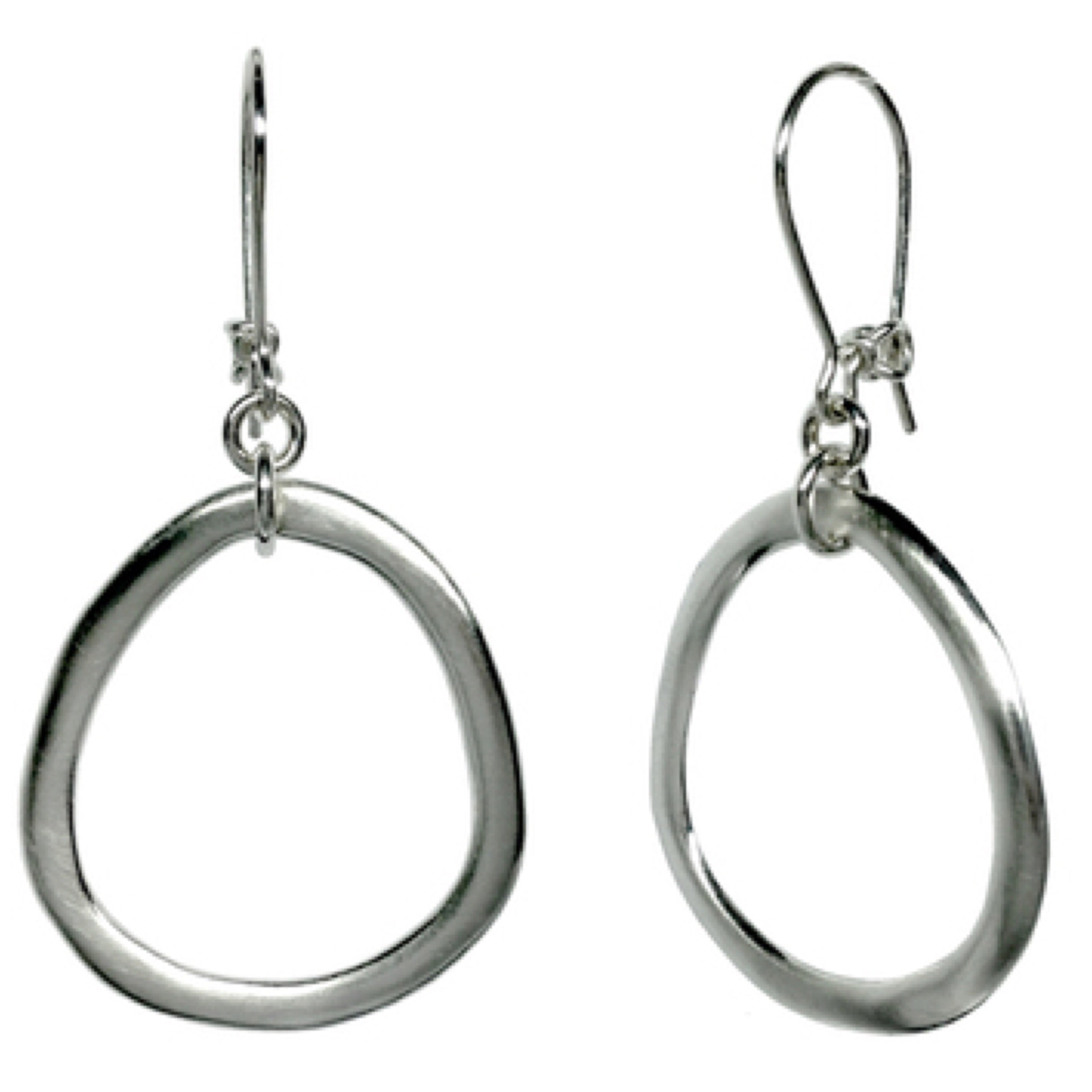 Large Organic Circle Earrings | Magpie Jewellery