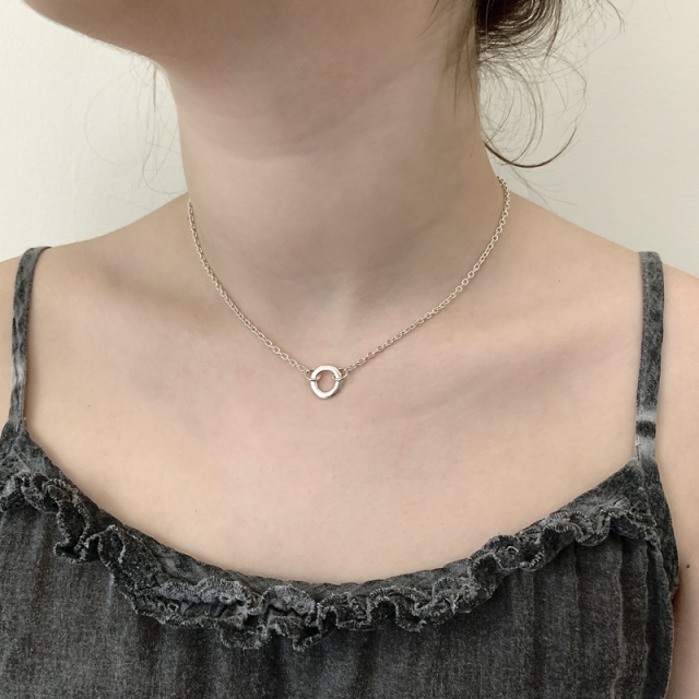 Integrated Small Circlet on Chain | Magpie Jewellery