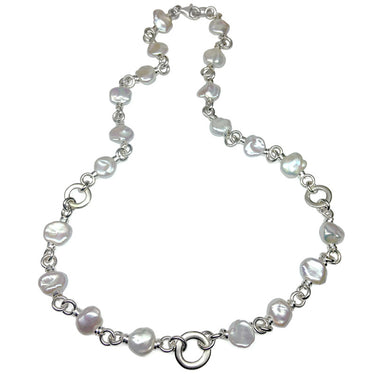 Keshi Pearl & Circlet Necklace