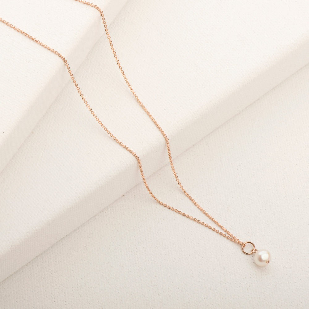 Freefall White Freshwater Pearl Necklace - Magpie Jewellery