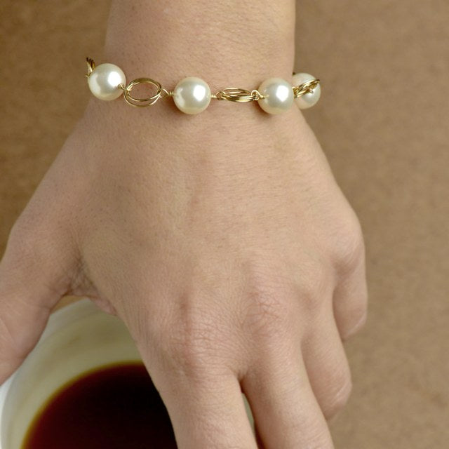 Ashley Pearl Bracelet - Magpie Jewellery