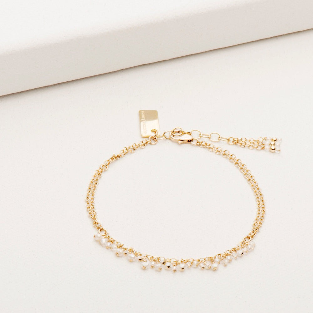 Crystalline Delica Fringe Bracelet - Magpie Jewellery