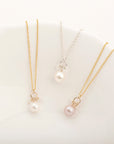 Mini-Cluster Pearl & Crystal Necklace - Magpie Jewellery