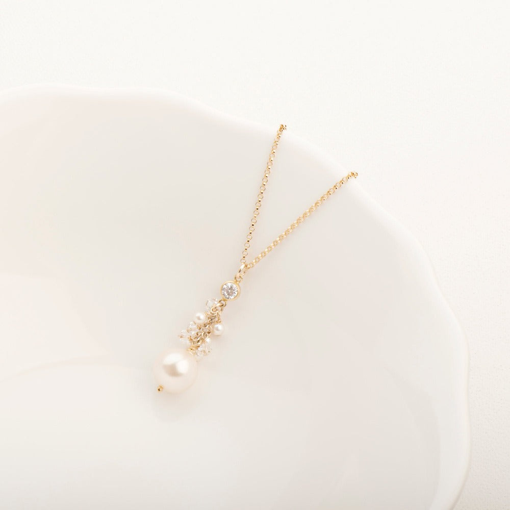 Mini Hannah Multi-Pearl Cluster Necklace - Magpie Jewellery