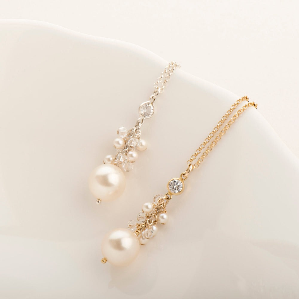 Mini Hannah Multi-Pearl Cluster Necklace - Magpie Jewellery